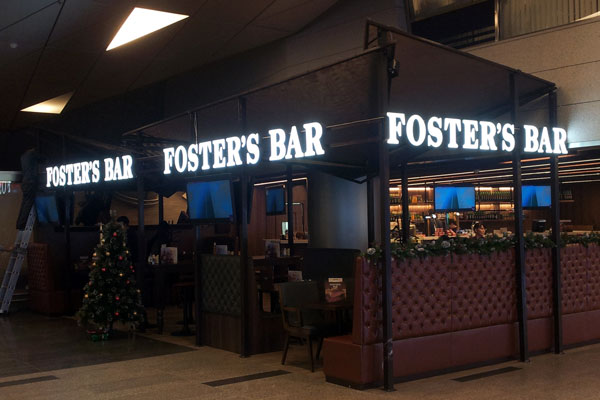 Вывеска FOSTER'S BAR - БИЗНЕС ДЕКОР для FOSTER'S BAR