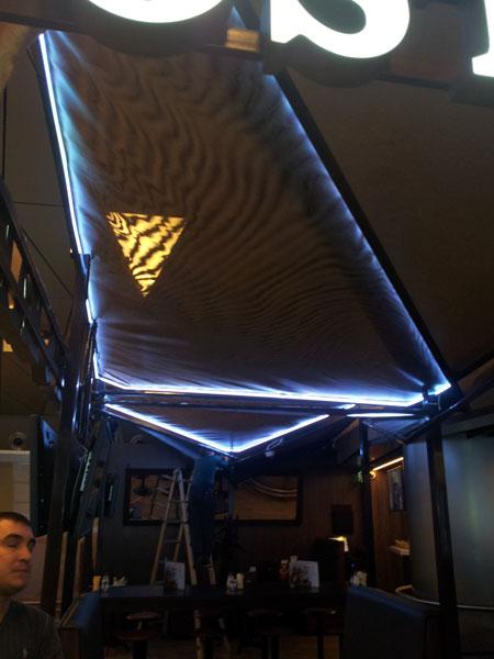 Светодиодная динамическая подсветка БИЗНЕС ДЕКОР для FOSTER'S BAR во Внуково 