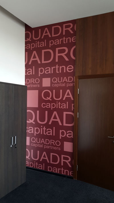 Фотообои в офисе QUADRO Capital Partners. Производство БИЗНЕС ДЕКОР. Москва