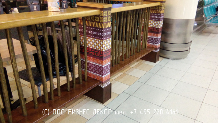 БИЗНЕС ДЕКОР. Оформление интерьера кафе БАТТЕРФЛЯЙ (Москва, аэропорт Домодедово)