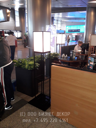 БИЗНЕС ДЕКОР. Светильники-торшеры для кафе COFFEE BEER HOUSE (Москва, аэропорт Внуково)