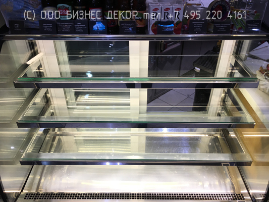 БИЗНЕС ДЕКОР. Модернизация подсветки холодильных витрин в кафе МАККЬЯТО, БАТТЕРФЛЯЙ и ЕДИМ ЛЕТИМ (Москва, аэропорт Домодедово)