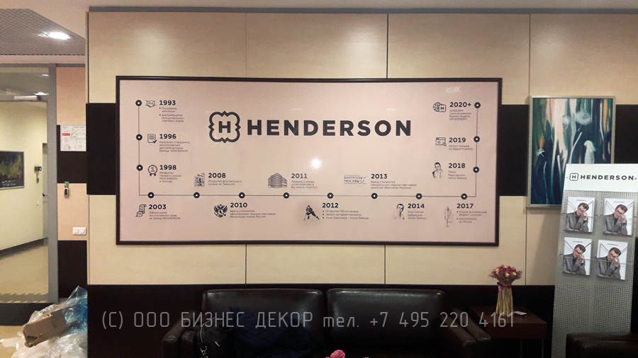 БИЗНЕС ДЕКОР. Конструкция для центрального офиса HENDERSON